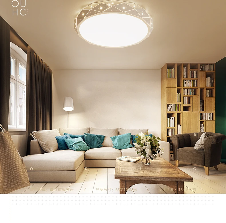 Романтическая лампа для спальни потолочный светильник светодиодный простой современный гостиная лампа творческий комната для