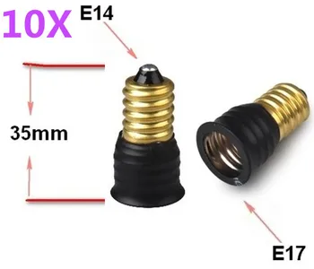 

10pcs E14 to E17 LED socket adapter Led Light Lamp Bulb Holder converter Free Shipping With Tracking No.