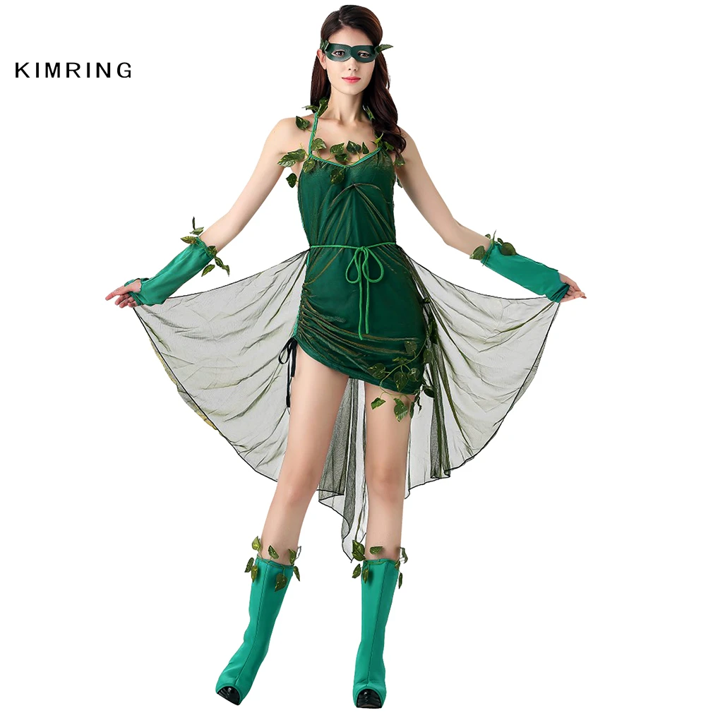 Kimring Sexy Women Ivy Costume Poison Ivy Cosplay Costumes Adult Women Fancy Dress Party Masquerade Halloween Costume Cosplay Costume Halloween Costumecostume Adult Women Aliexpress