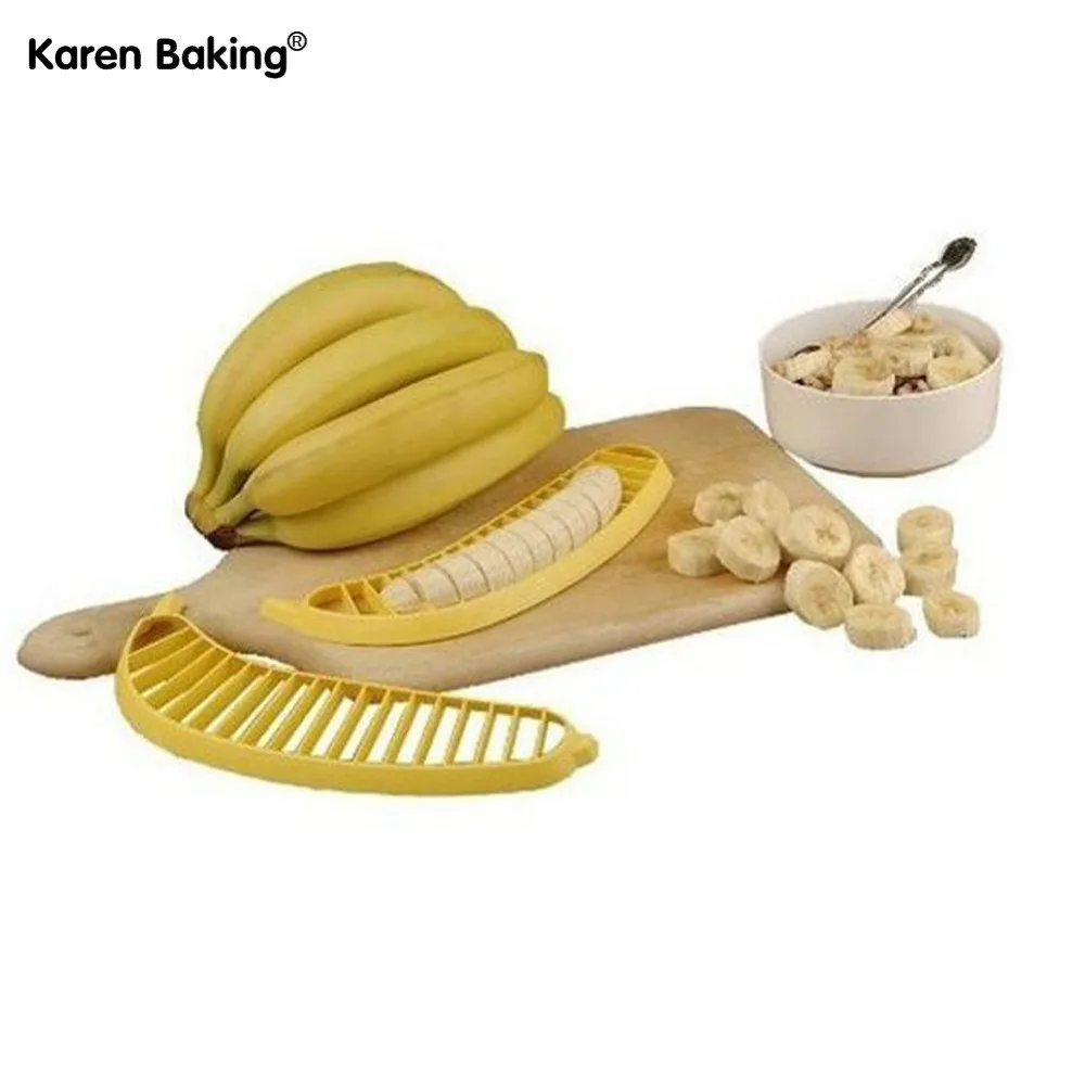 Нож для нарезки бананов, кухонный нож, фруктовый салат, мороженое, зерно, кухонная утварь-W035