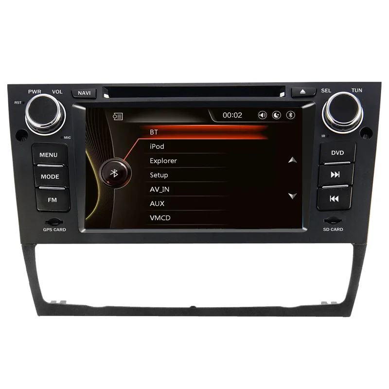 Sale 7" HD Capacitive Touch Screen Car DVD Player GPS Navigation for BMW E90 E91 E92 E93 E88 E82 Auto or Manual with Original BMW UI 3