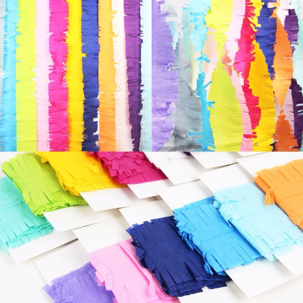 Buy 1Pcs New 14 Colors Crepe Paper Decoration Party
