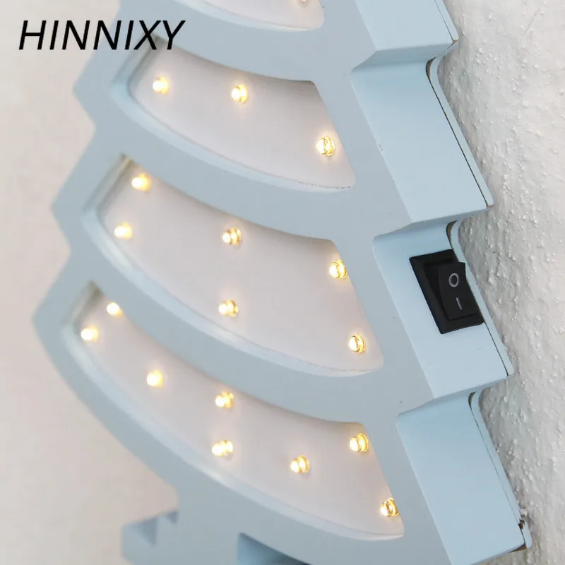 Hinnixy скандинавские светодиодные лампы настенные украшения праздничные