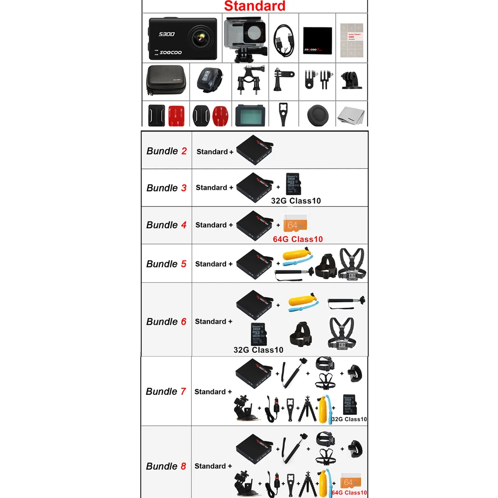 SOOCOO S300 4k Action Camera Sport Underwater With