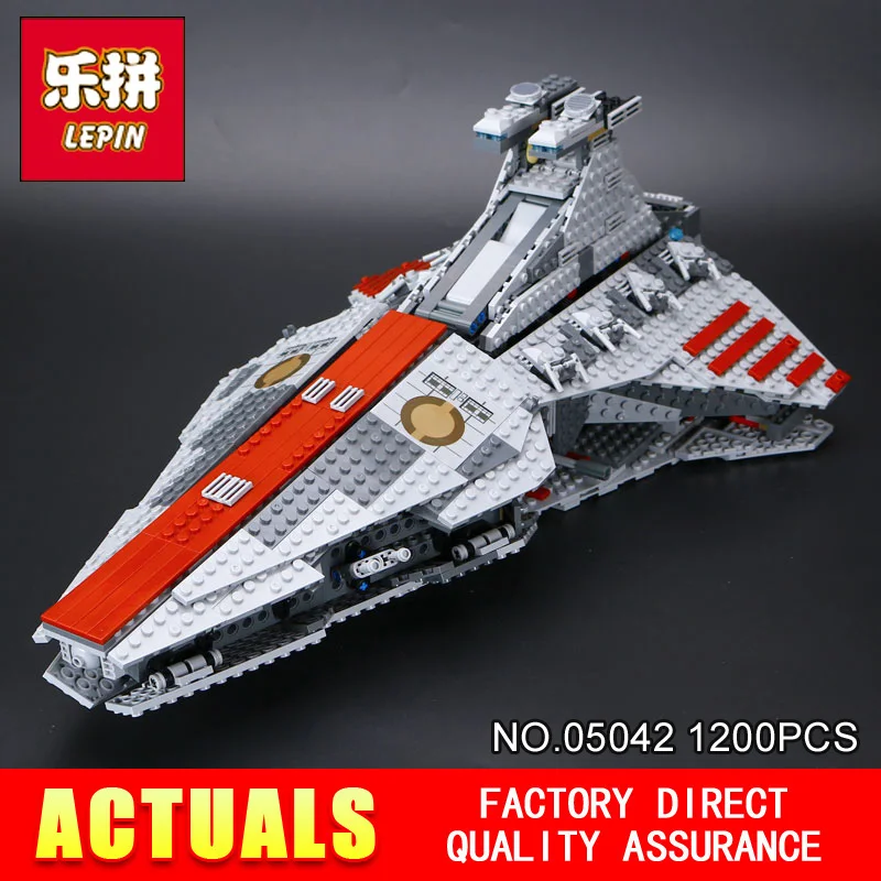 

NEW LEPIN 05042 Star Wars 1200pcs The Republic Fighting Cruiser Set Model Building blocks Bricks Compatible 8039 Toy Gift