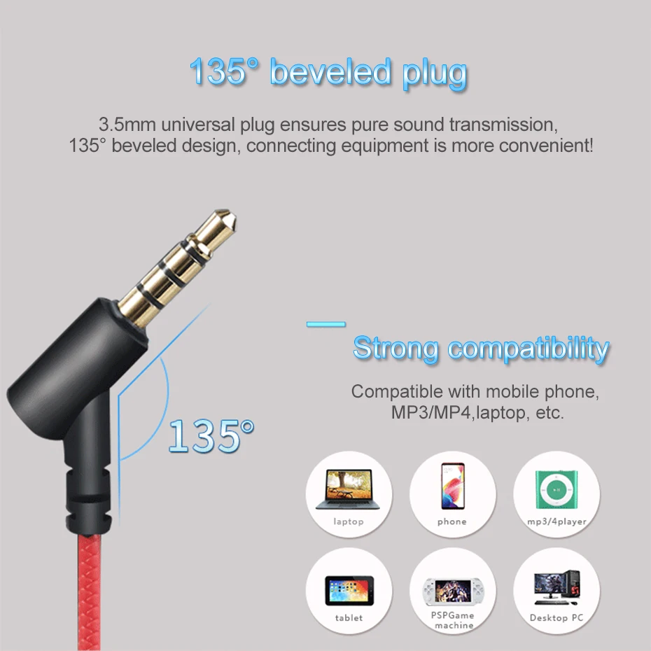 TOPYING игровая гарнитура в уши для компьютера ПК игры с микрофоном HIFI 3 5 мм стерео