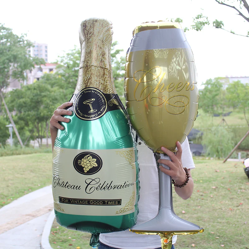 Gran taza de la cerveza globos oro whisky botella de vino forma globos helio inflable globos cumpleaños fiesta decoraciones adultos Gran taza de la cerveza globos oro whisky botella de vino forma globos helio inflable globos cumpleaños fiesta decoraciones adultos