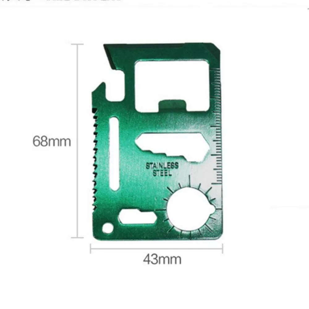 Многофункциональная Кредитная карта спасательный EDC инструмент из нержавеющей стали для выживания на открытом воздухе Многофункциональный гаджет для кемпинга набор инструментов для открывания