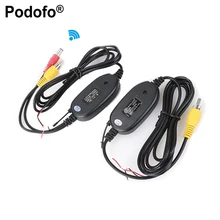 Podofo 2.4G Wireless Transmitter & Receiver for Car Reverse Rear View Backup Camera and Monitor Parking Assistance Vehicle CAM