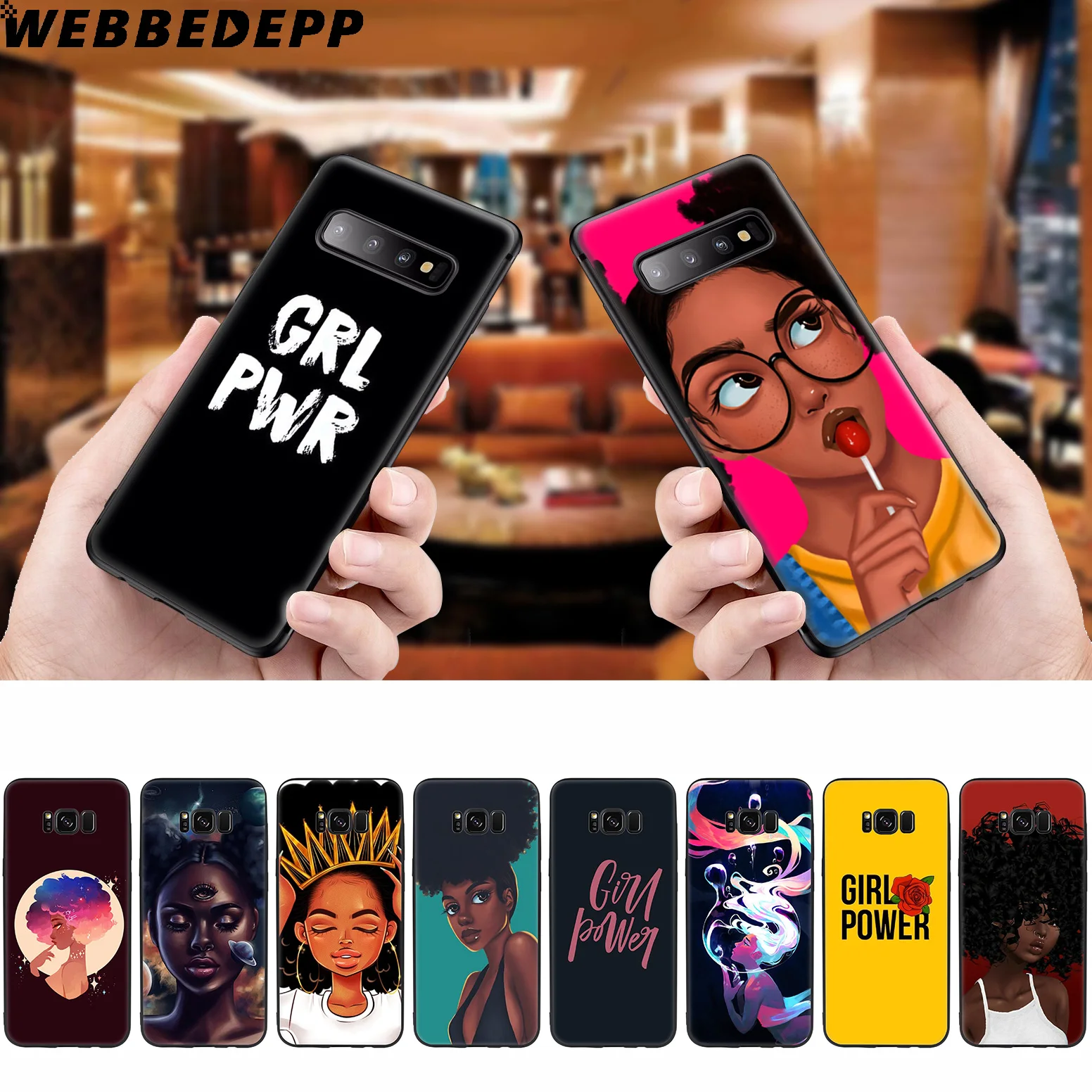 WEBBEDEPP черный мягкий чехол для Samsung Galaxy S10 S10e S9 S8 Plus S7 S6 Edge &amp J6 2018 Note 10 9 8 |