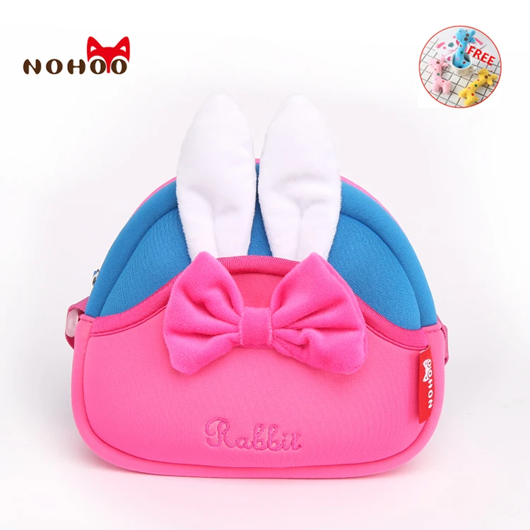 

NOHOO handbags for girls 2019 kids mini crossbody bags summer waterproof beach bag 3D plush cartoon small shoulder bags for boys