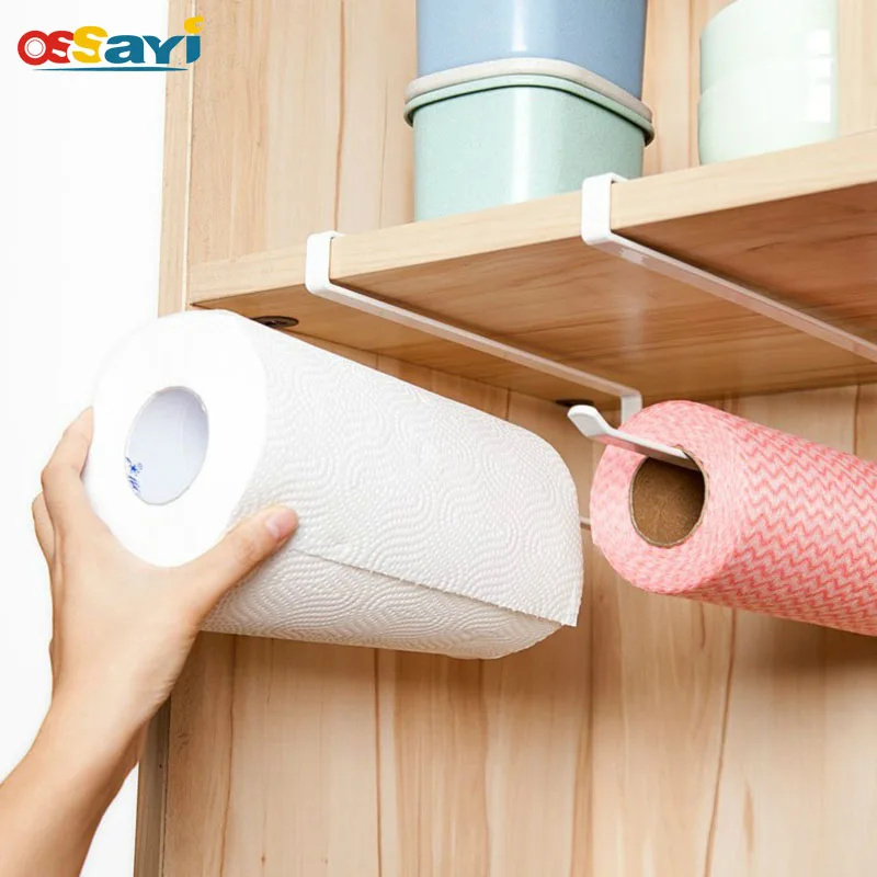

Practical Kitchen Toilet Paper Towel Rack Paper towel Roll Holder Cabinet Hanging Shelf Organizer Bathroom Kitchen Accessories
