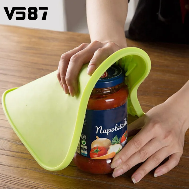 Can Opener Non slip Mat Silicone Pot Mat Holder Heat Resistant Table Placemat Kitchen Sink