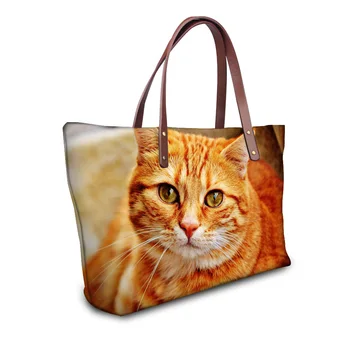 

Cute 3D Animal Cat Printing Handbag Women Casual Ladies Girls Shoulder Bag Large Capacity Female Tote Shopper Bags