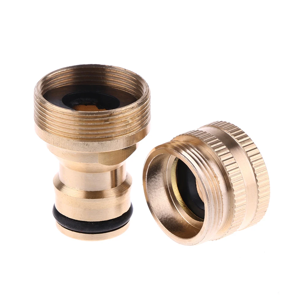

1Pcs Solid Brass Universal Tap Hose Adaptor Car Washing Fitting Converter Durable Water Pipe Connector Male Female Thread