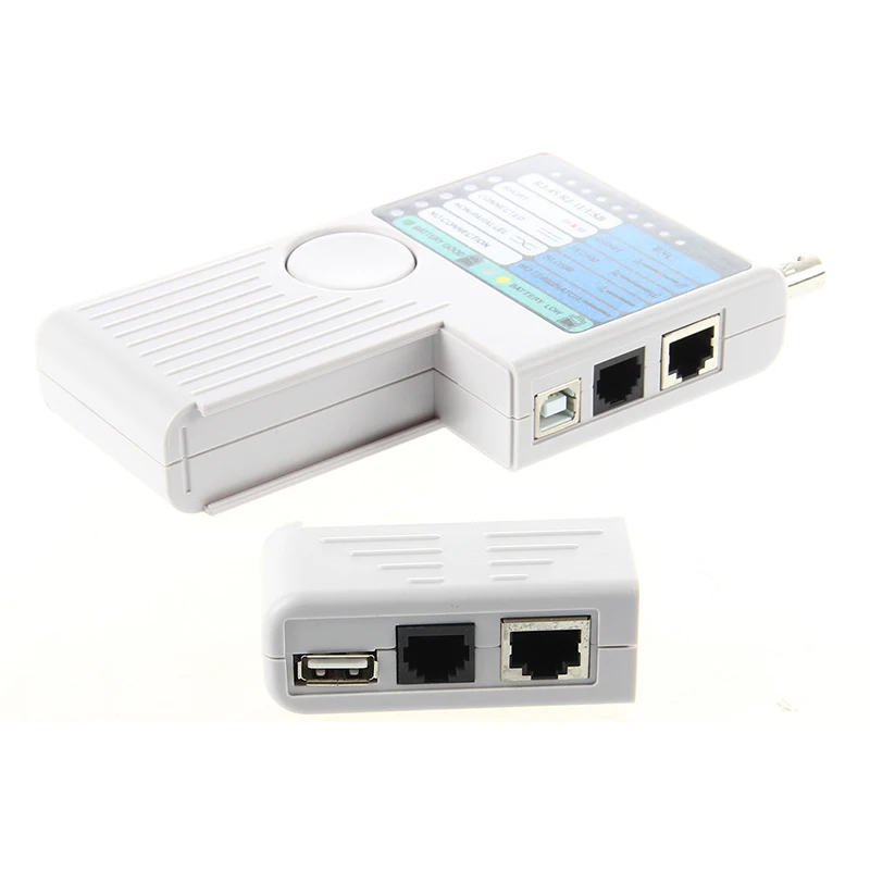 4 в 1 RJ11 RJ45 USB BNC для сети Ethernet LAN телефонный кабель тестер|Сетевые инструменты| |