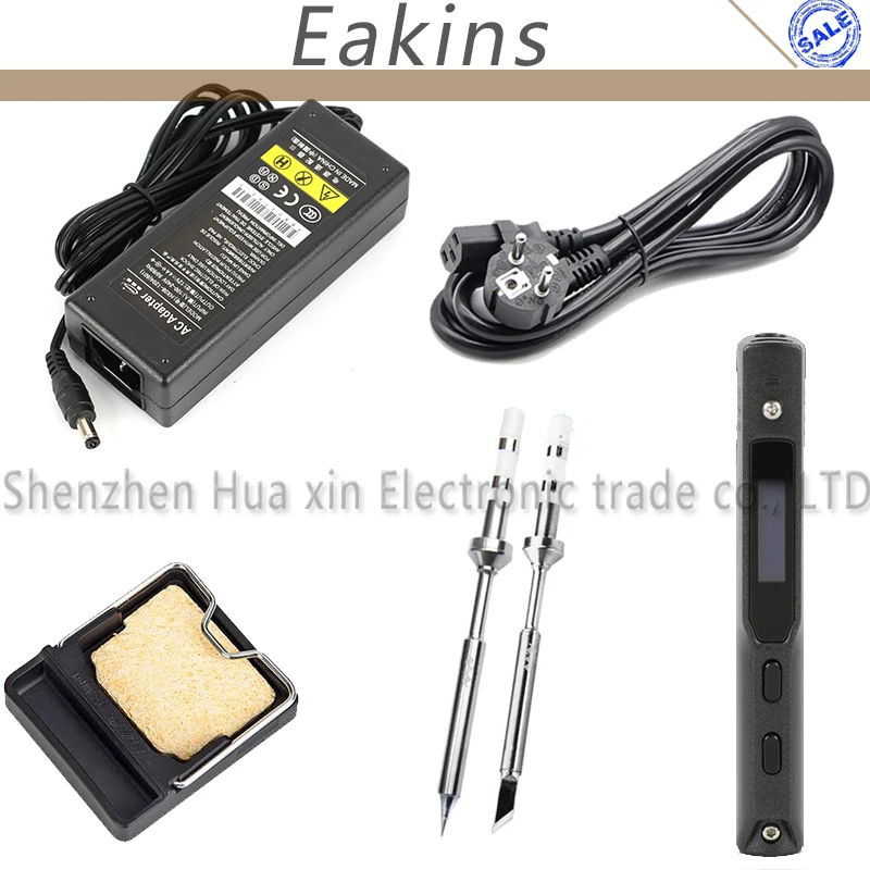 Portable 65W Programmable TS100 Mini Digital LCD Electric Soldering Iron Stylish+Stand+TS-K TS-BC2 Soldering Tips+Power Adapter new mini lcd digital programmable electric soldering iron ts100 control terminal with ts i ts k 1 set