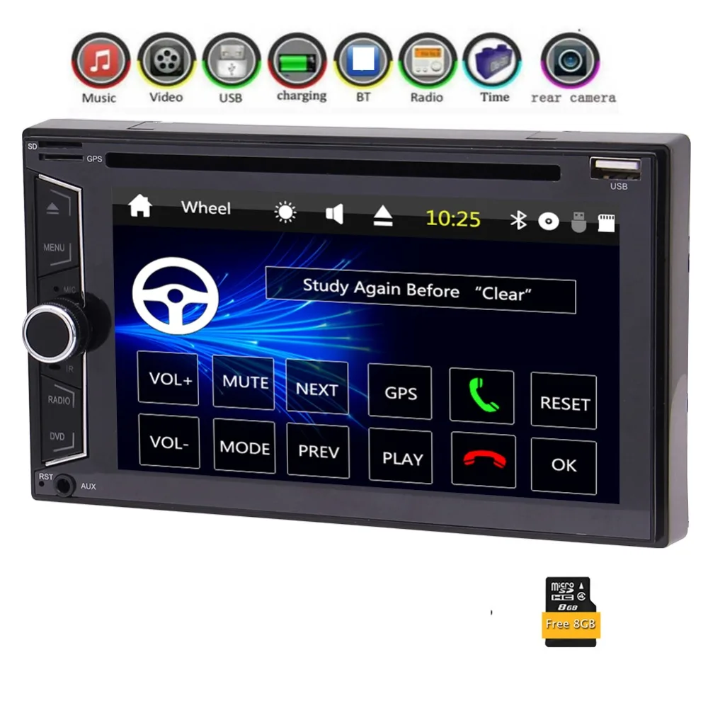 Flash Deal GPS Navigation Steering Wheel Control 2 Din Car DVD CD Player Stereo Radio Video Bluetooth 6.2 Inch Touch Screen AM/FM Radio USB 0 Flash Deal GPS Navigation Steering Wheel Control 2 Din Car DVD CD Player Stereo Radio Video Bluetooth 6.2 Inch Touch Screen AM/FM Radio USB 0