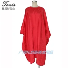 Красное платье с разрезами в легком весе, Антистатическая Парикмахерская обертка в размере XL популярный дизайн для студии волос