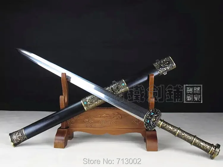 Реальное качество дневной дамасский меч из марганцевой стали для Han Jian | Дом и сад