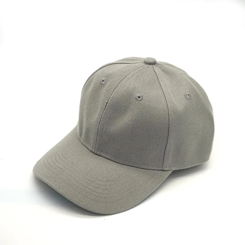 gray Одноцветная бейсболка, бейсболка, кепка s Casquette, облегающая Повседневная Кепка, хип-хоп, папа, головные уборы для мужчин и женщин, унисекс - Цвет: gray