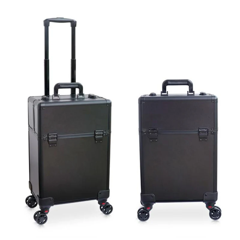 Cosmetic Case luggage profession suitcase for makeup Trolley Box Beauty