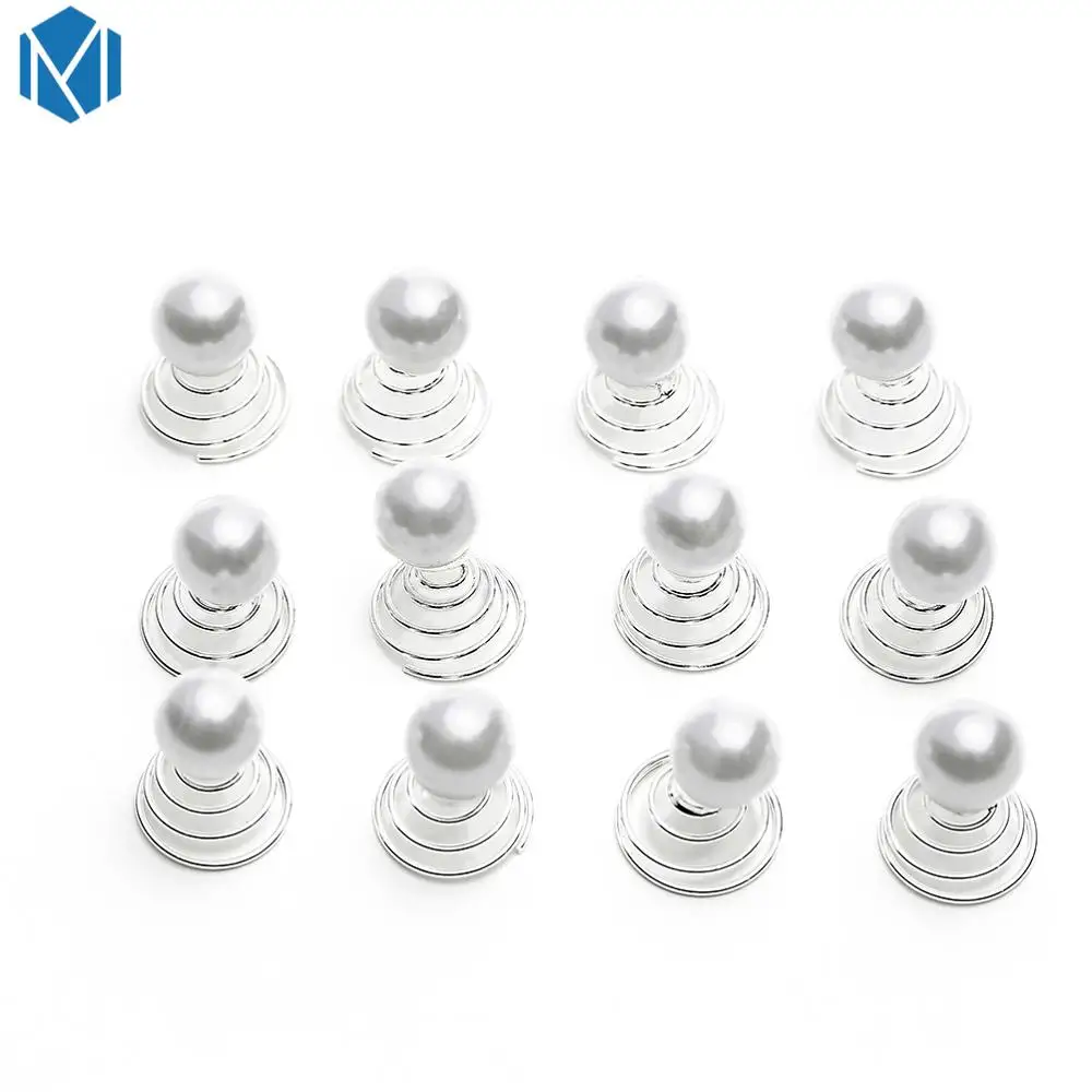 12PCS Sliver Pealr Супер ткань 4 шт./компл. Star спираль Заколки для волос для девочек золотые шпильки Для женщин Винтаж заколка для волос в Корейском стиле Модные Haar аксессуары - Цвет: 12PCS Sliver Pealr