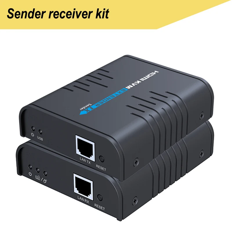 sender receiver kit LKV373KVM USB HDMI KVM удлинитель по IP cat5e/6 кабель до 120 м(один Отправитель к N приемникам - Цвет: sender receiver kit