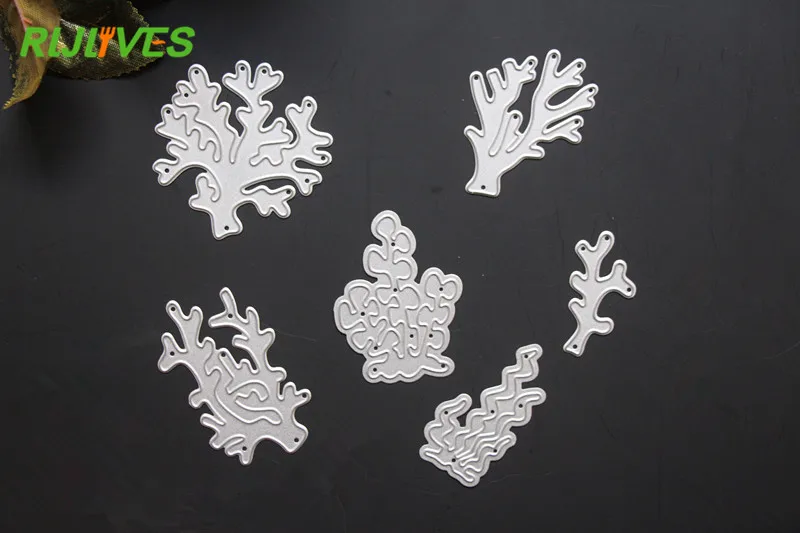 

6pcs Coral water grass Cutting Dies Stencils for DIY Scrapbooking/photo album Decorative Embossing DIY Paper Cards