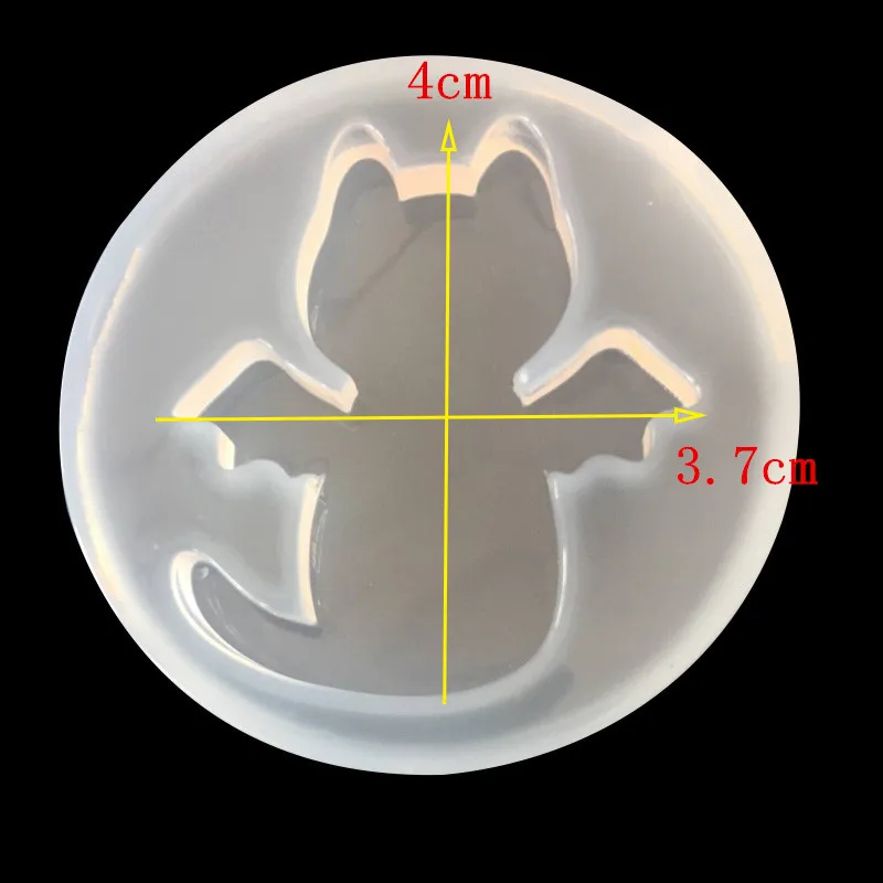 1 шт. УФ Смола ювелирные изделия Жидкая силиконовая Форма Прекрасный Ангел Дьявол мультфильм животное кошка украшения из смолы формы для создания ювелирных изделий