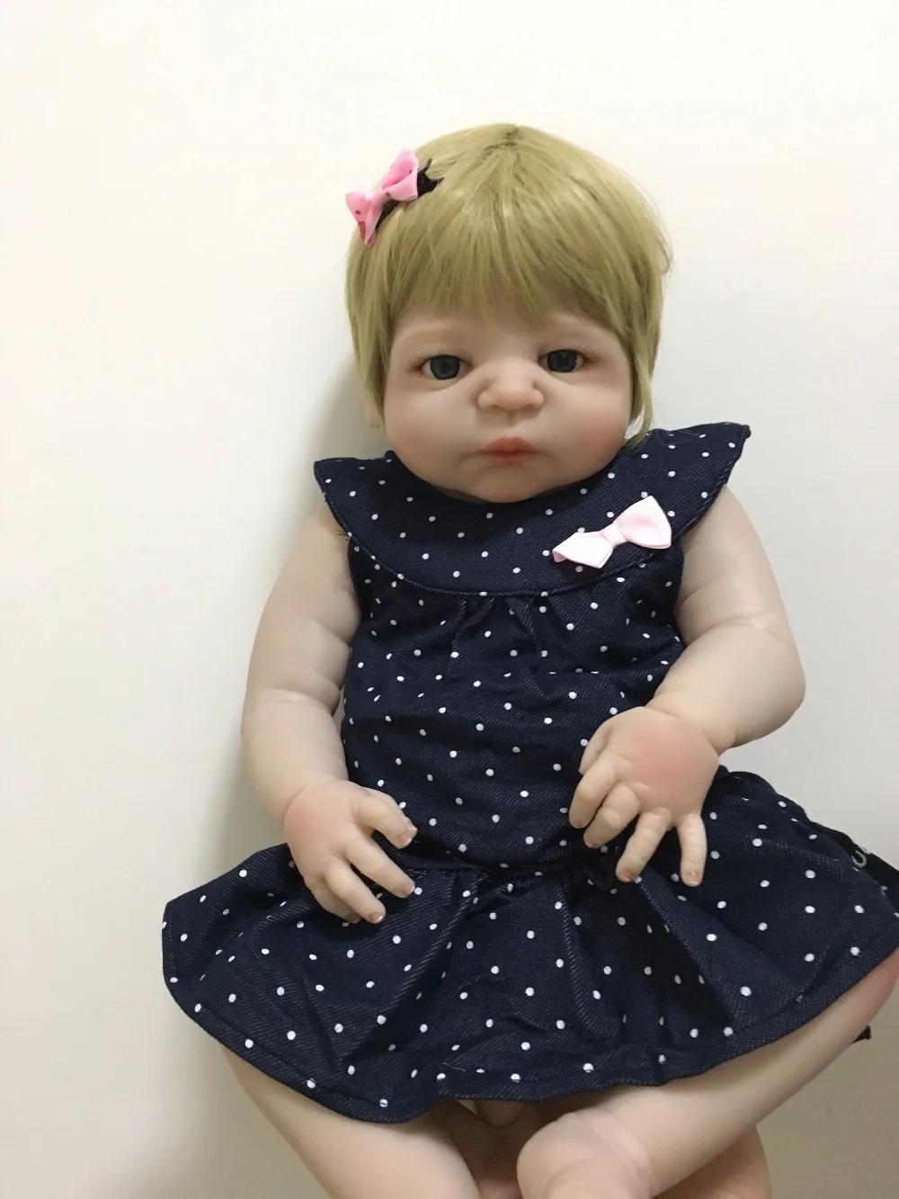 55 см полностью силиконовая кукла Reborn Baby Doll Toys 22 дюймов виниловая кукла для новорожденного принцессы для маленьких девочек кукла для купания игрушка подарок на день рождения