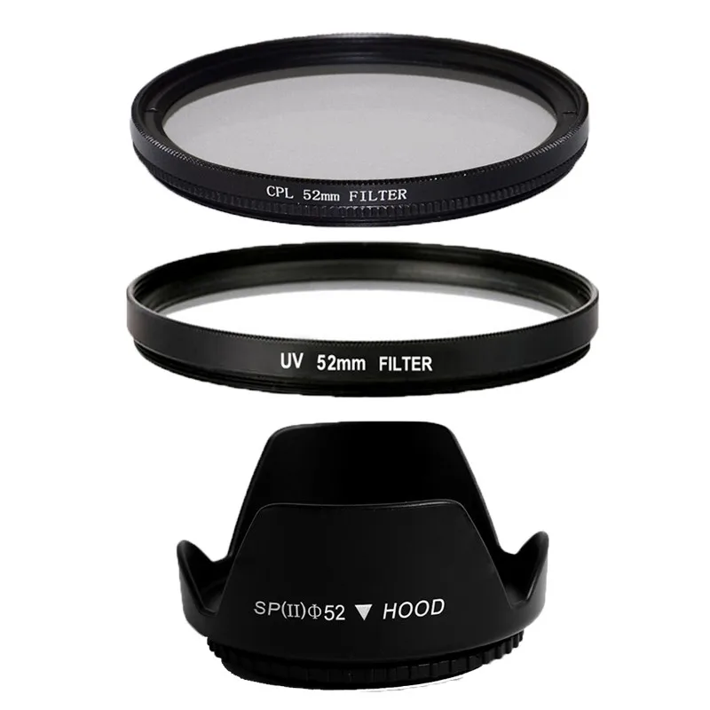 52  UV  +  + CPL   Sony  Pentax  Nikon  Canon EOS 400D 550D 500D 600D 1100D 70 - 300 