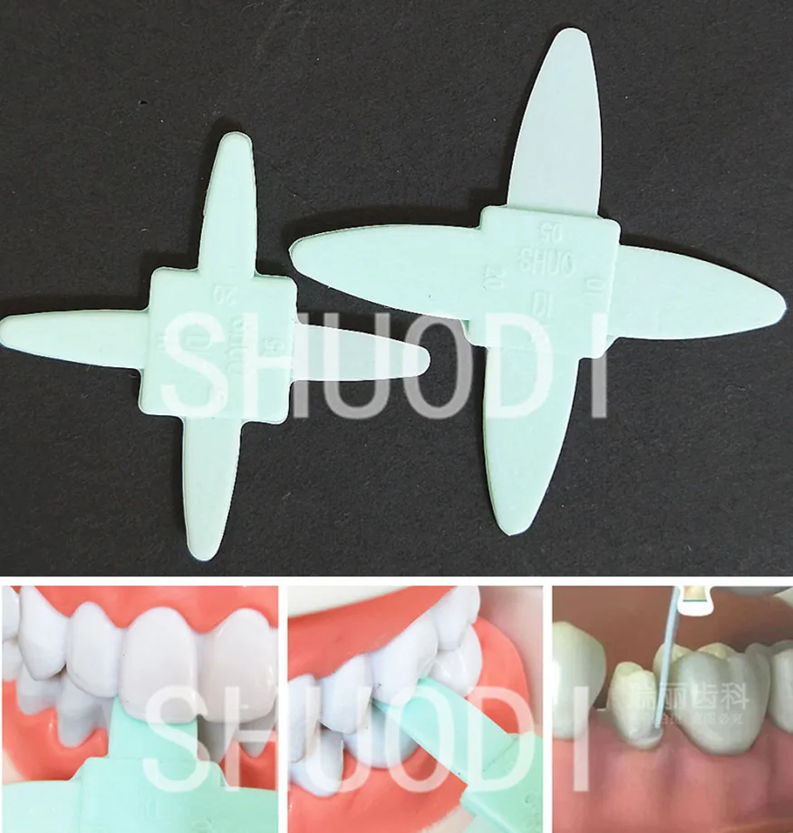 

4 Pcs Set Dental Rubber Ruler for Measurement of Tooth Slit Teeth Occlusal Ruber Instrument Tool