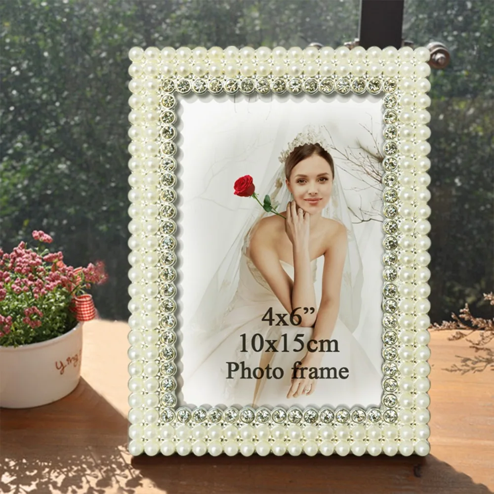 Giftgarden 4x6 классические Фоторамки из серебряного сплава винтажная рама для картины украшение стола Подарок на годовщину Свадебный декор