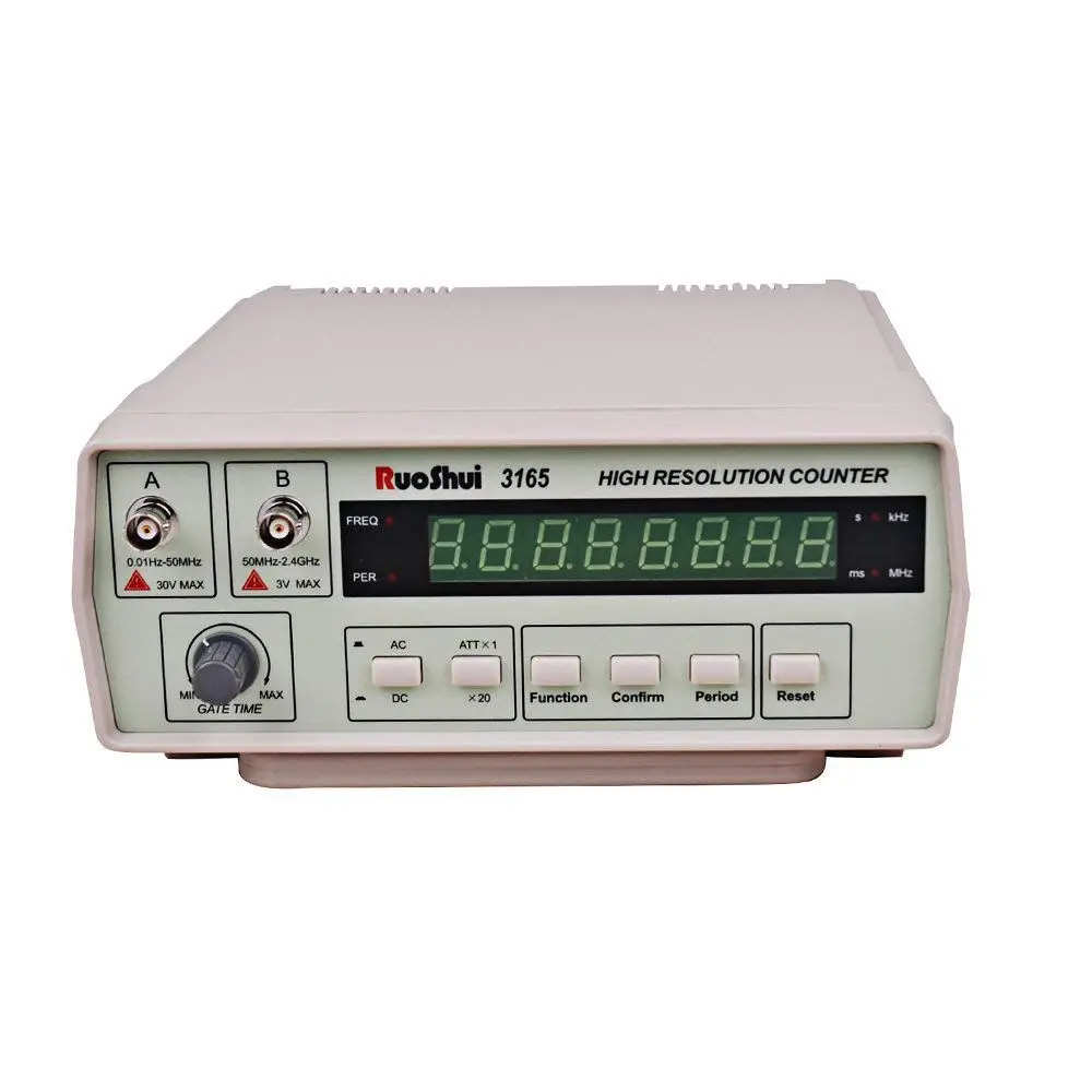 

New Style VC3165 Frequency Counter frequency meter Precision Meter Intelligent Digital 0.01Hz -2.4GH Frequency Meter EU Plug