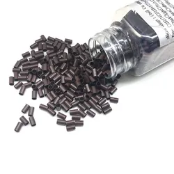 1000pcs Copper Tube Beads Micro Link Rings Lined for Hair Extensions 343060mm  Straight Copper Micro Beads