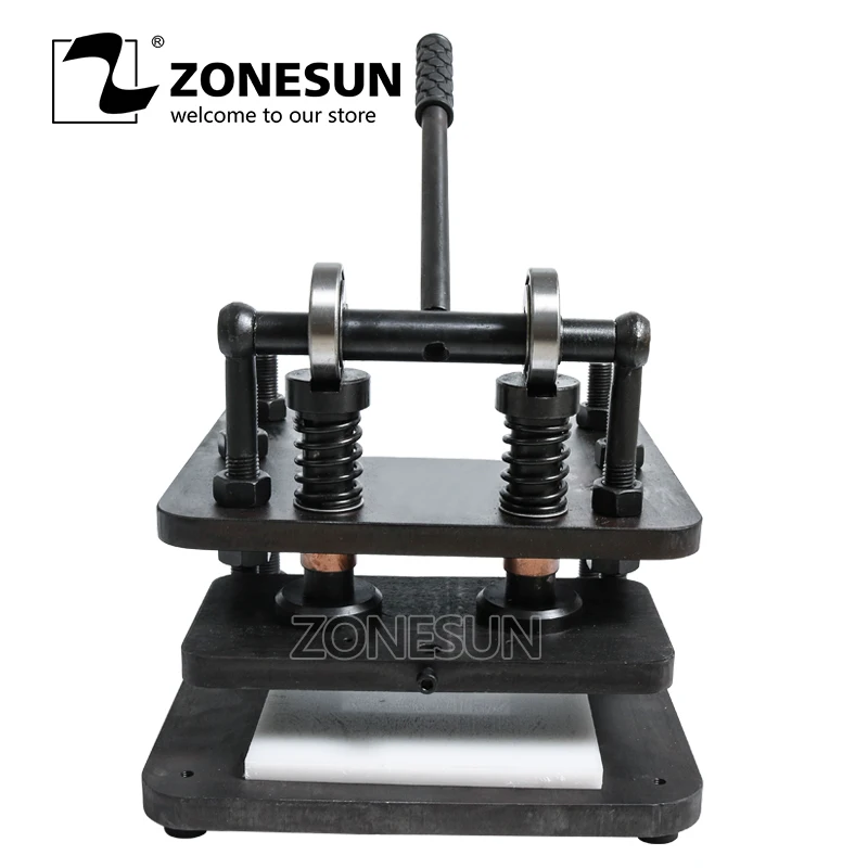 

ZONESUN 2819cm Hand leather cutting machine DIY wallet bag photo paper PVC/EVA sheet mold cutter leather Die cutting tool