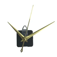 Роскошные бесшумные часы с кварцевым механизмом, набор для самостоятельных часов, запасные части для настенных часов, золотые стрелки, кварцевые часы, механизм с крюком