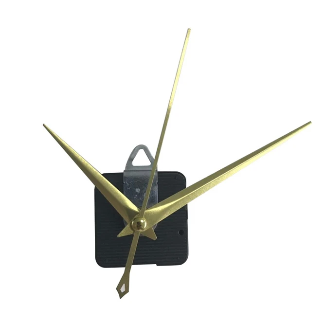 

Luxury Silent Quartz Clock Mechanism Kit For DIY Clock Parts replacement wall clock Gold Hands Quartz Clock Movement with hook