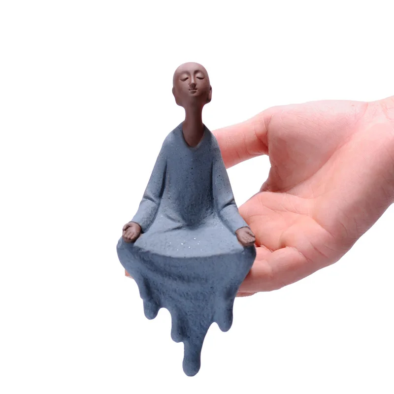 Cearmic Монах Будда статуи статуэтки zen Креативные украшения домашнее украшение