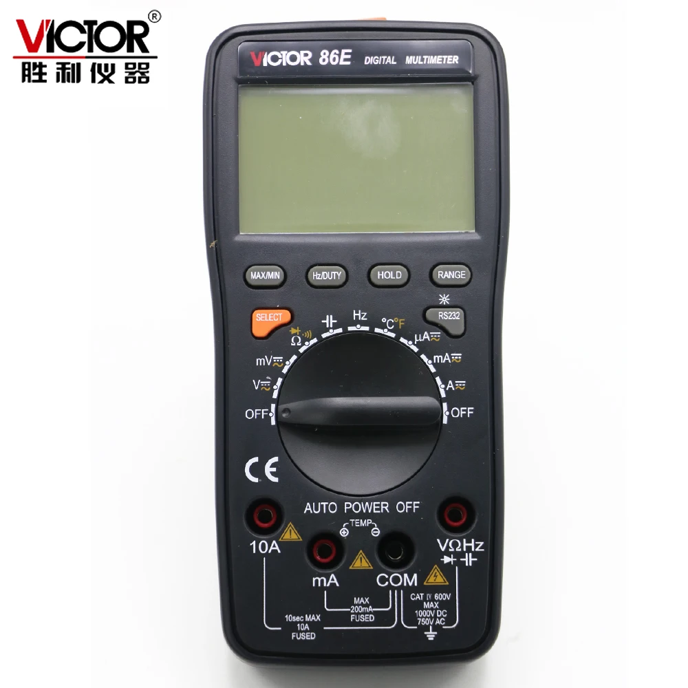 Цифровой прецизионный мультиметр VICTOR VC86E 4 1/2 частотный емкость температура с