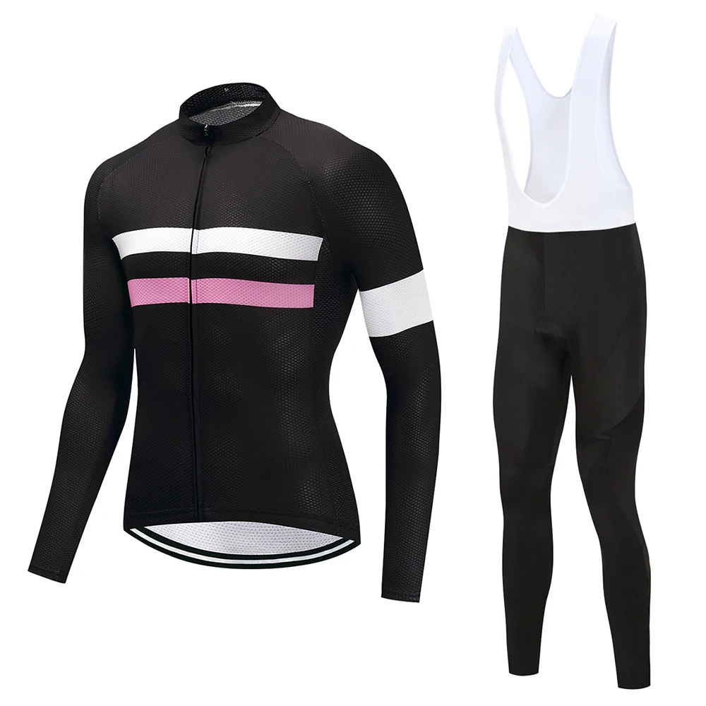 

Cycling Jersey Set Long Sleeve Men Bike Clothing Quick Dry Bike Jersey Wear MTB Maillot Ropa Ciclismo with Gel Pad