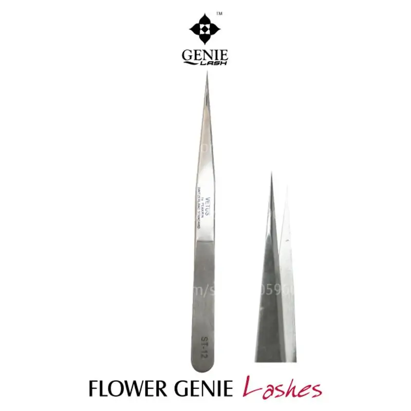 

ST-12 10pcs/lot Safe Stainless Steel Tweezers Especicallyfor Mink Eyelash Extension Tweezers