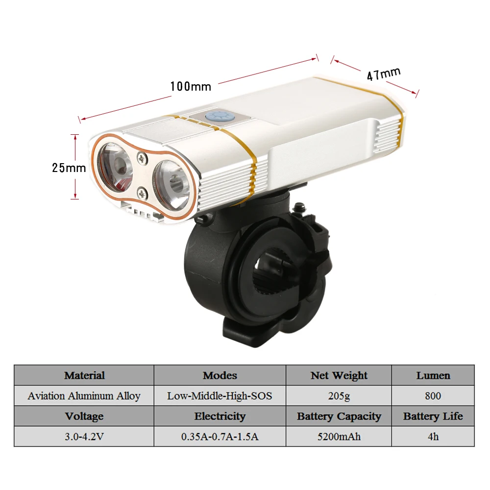 USB Перезаряжаемый велосипедный светильник 800LM MTB безопасный флэш-светильник светодиодный передний руль велосипеда светильник s Luces+ держатель для велосипеда аксессуары