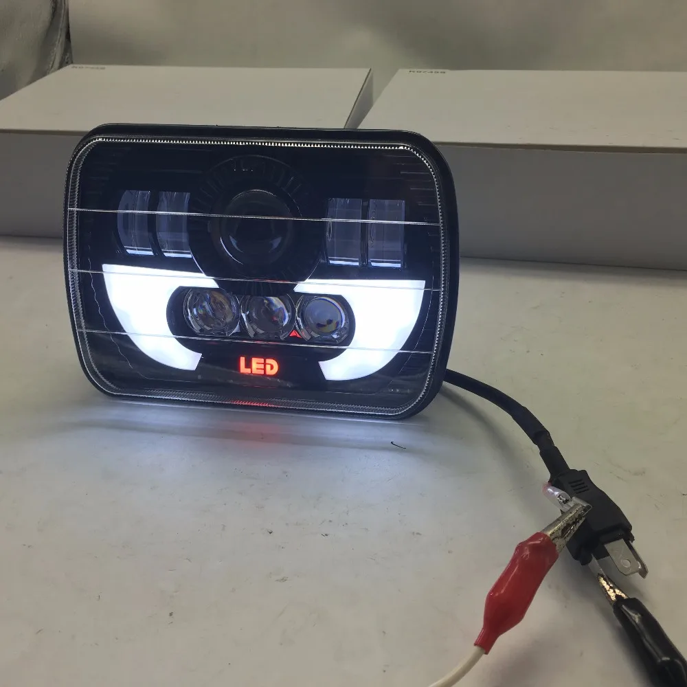 

5x7" Auto DRL Led headlamp 5x7 Inch Led Truck Headlight 6x7" High Low beam Square Led headlight For Jeep Cherokee XJ