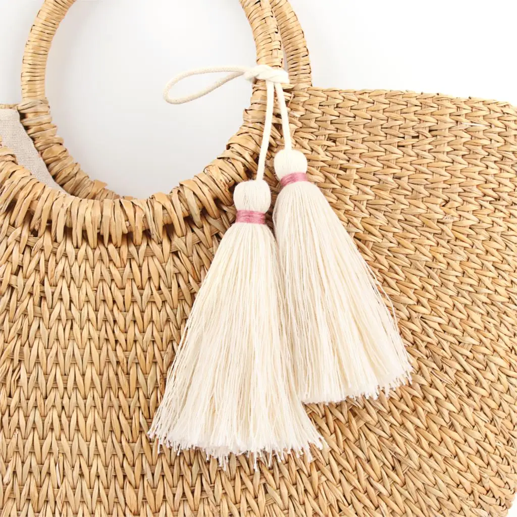 1Pc Bohemian Handmade Tassels Bag Keychain Women Accessories Car