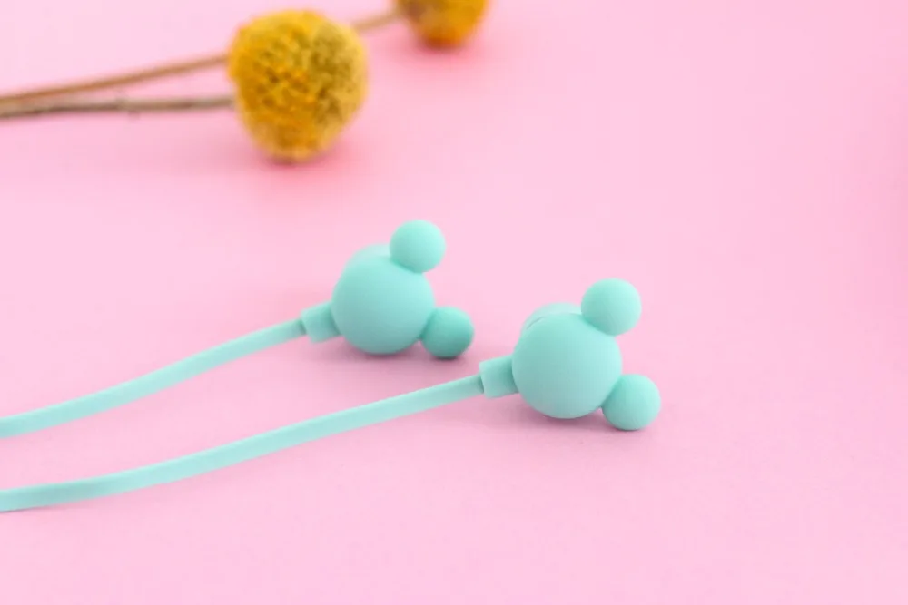 Chiclits Cartoon Cute Bear Earphone Stereo Headset Bass Headphone With Mic For Xiaomi Iphone Samsung Kid Girls Gift (12)