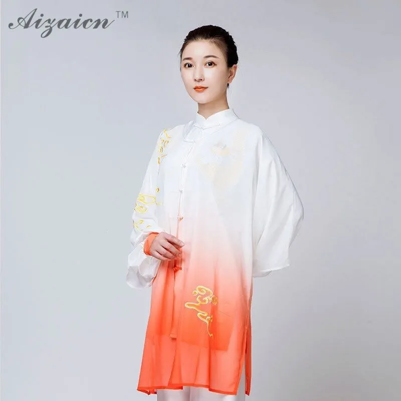 Традиционный китайский костюм кунг фу Taijiquan униформа тайцзи женская одежда с