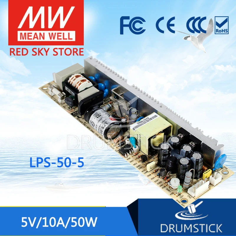 

Selling Hot! MEAN WELL original LPS-50-5 5V 10A meanwell LPS-50 5V 50W Single Output Switching Power Supply