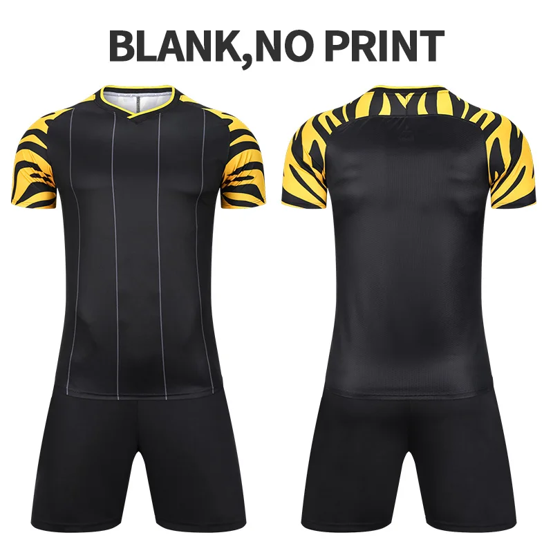 JIANFEI, футбольные майки для взрослых, наборы, De Futebol, футбольные рубашки, тренировочная командная форма, спортивная одежда, можно напечатать имя, номер - Цвет: black